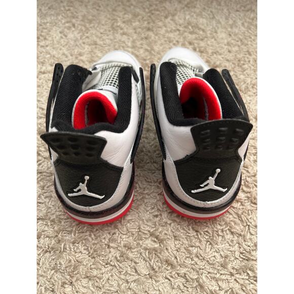 Nike Air Jordan 4 Retro Pale Citron Size 5.5 Youth - Picture 3 of 6